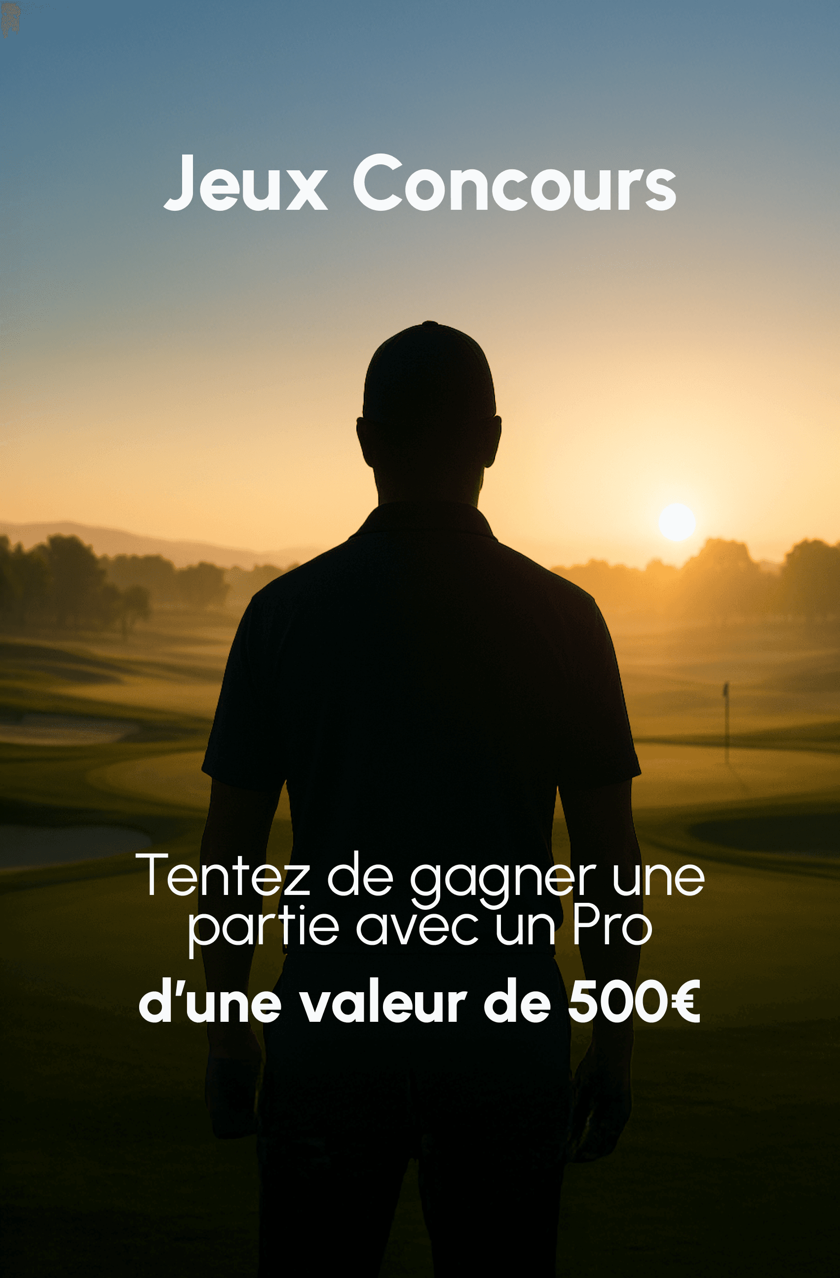 Terrain de golf au lever du soleil